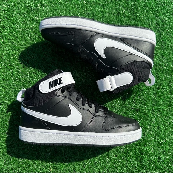 Nike Court Borough 2 Mid Black / White - Picture 8 of 11